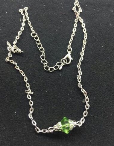 Lana Lang Green Kryptonite Necklace - Everyday Wear & Costume - Crystal Pendant With Silver Chain - TV Show Prop Jewelry Gift in Saudi Arabia