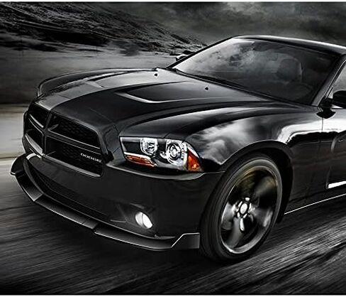 EPARTS 3 Pieces Style Front Bumper Lip Spoiler Splitter Chin Side Body Kit Trim Protection Compatible with 2011-2014 Dodge Charger (Painted White) in Saudi Arabia