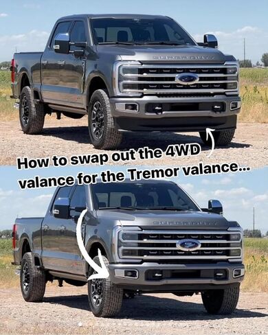 New Front Valance Deflector Air Dam Fits 2023 2024 2025 Ford F250 F350 Super Duty Shaseor Model Only PC3Z-17626-CA in Kuwait