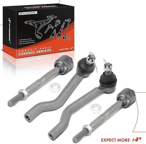 A-Premium Set of 4, Front Inner & Outer Tie Rod End Kit, Compatible with Honda Pilot 2016-2023, Ridgeline 2017-2023, Passport 2019-2023 & Acura MDX 2014-2020/2022-2023 in Saudi Arabia