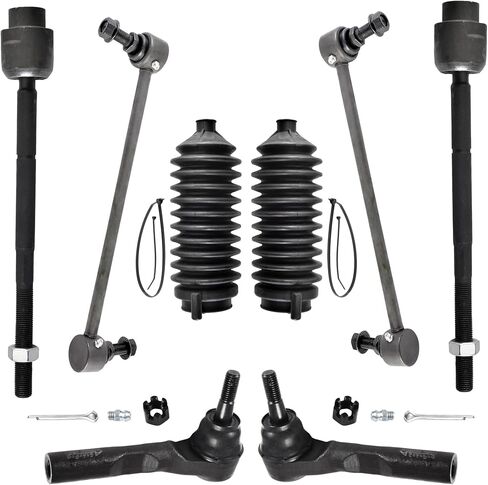 Astarpro 8pcs قضيب التعادل الأمامي ينتهي الداخلية والخارجية مع الأحذية وروابط شريط التأثير متوافقة مع 2004-2012 شيفروليه ماليبو بونتياك G6 زحل aura in Saudi Arabia