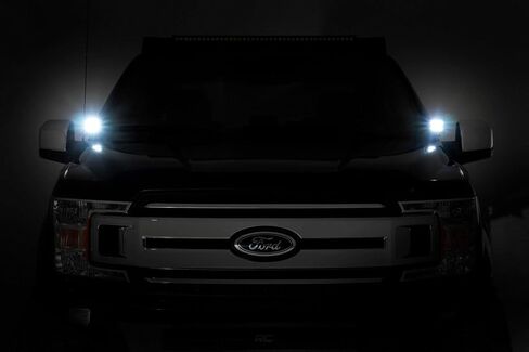 Rough Country 2" Spot LED Lower Windshield Ditch Light Kit for Ford F150 (2014-2024) in Saudi Arabia
