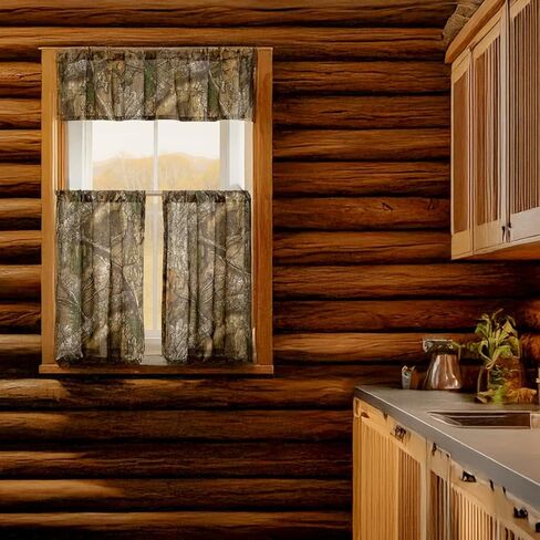 Realtree APX Camouflage Window Valance (16"x60" inches) – Camo Curtains Hunting, Forest and Rustic Drapes for Living Room, Kitchen and Cabin in Kuwait