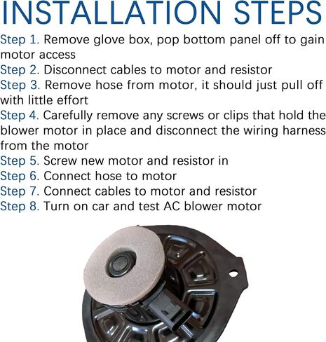 محرك منفاخ سخان تكييف AC مع محركات HVAC المروحة تناسب 2002-2009 Buick Rainier ، Chevrolet Trailblazer ، GMC Envoy ، SAAB 9-7X. استبدال# 700109 ، ZD17249 ، 52498916 in Saudi Arabia