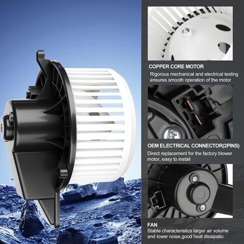 AC Blower Motor with Fan Fits for Jeep Grand Cherokee for Dodge Grand Caravan Durango for Chrysler Town Country 2008 2009 2010 2011 2012 2013 2014 2015 2016 2017 2018 Heater Blower Motor OE: 700216 in Saudi Arabia