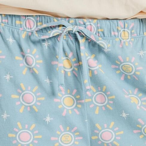 الحياة جيدة للسيدات Hello Sunshine Pattern تحاضن شورتات النوم ، الأزرق الدخاني in Saudi Arabia