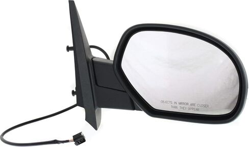 Kool Vue Right Power Heated Mirrors for Chevrolet Silverado 1500 Avalanche GMC Sierra 1500 2007-2013 Manual Fold w/o Signal Light, Blind Spot Monitor, Memory, Puddle Lamp & Auto-Dim Textured New Body in Saudi Arabia