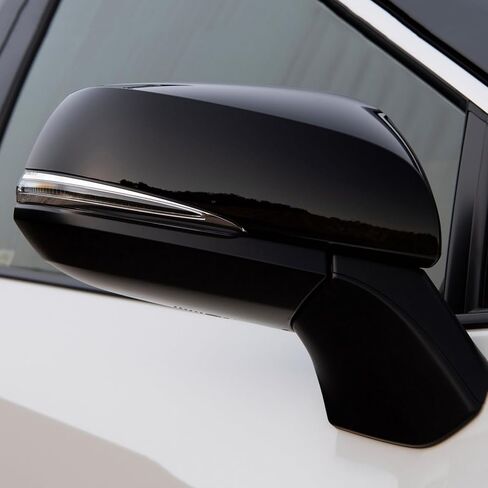 غطاء غطاء مرآة الجانبي الأسود اللمعان يناسب 2019 2020 2021 2022 2023 2024 تويوتا RAV4 مع إشارة بدوره استبدال 87915-0R150،87945-0R150 in Saudi Arabia