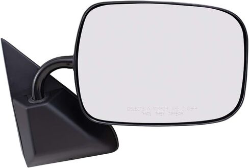 Brock Aftermarket Replacement Driver Left Passenger Right Manual Mirror Below Eyeline Paint To Match Black Set Compatible With 1988-2002 GM C/K Pickup in Saudi Arabia
