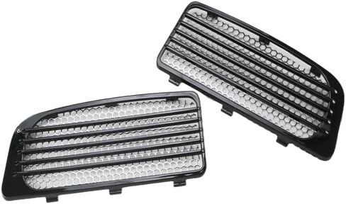 Motorcycle Lower Fairing Radiator Screen Guard Grills Trim For Harley CVO Electra Road Glide Ultra Limited FLHTK FLHXSE FLTRU (Black) in Saudi Arabia