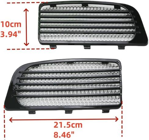 Motorcycle Lower Fairing Radiator Screen Guard Grills Trim For Harley CVO Electra Road Glide Ultra Limited FLHTK FLHXSE FLTRU (Black) in Saudi Arabia