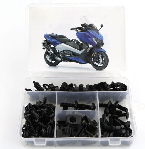 Xitomer Compatible with TMAX530 2012-2024 TMAX530 Motorcycle Fairing Bolts Kits Mounting Kits Washers Nuts Fastenings Clips Grommets in Saudi Arabia
