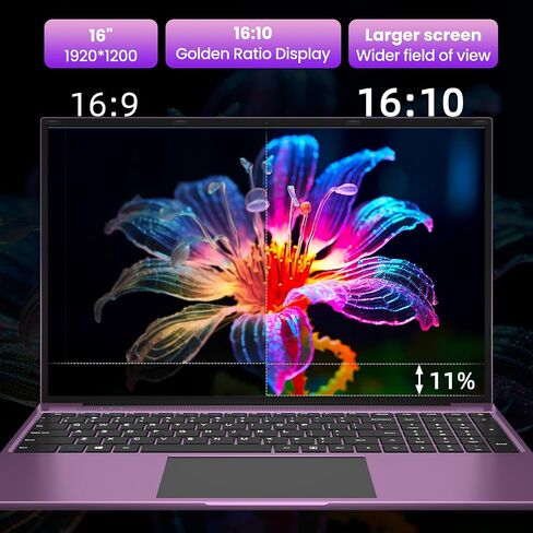 jumper Laptop, 16 Inch FHD IPS 1200p Screen, 5305U Processor, 4GB RAM 128GB EMMC, Office 365 1-Year Subscription, Windows 11 Computer with Stereo Speakers, HDMI. in Kuwait