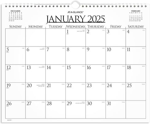 AT-A-GLANCE 2026 التقويم الحائط ، شهريًا ، 15 "× 12" ، متوسطة ، الأعمال (997-1-26) in Kuwait