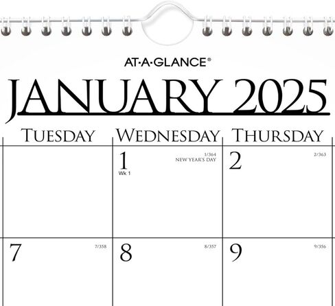 AT-A-GLANCE 2026 التقويم الحائط ، شهريًا ، 15 "× 12" ، متوسطة ، الأعمال (997-1-26) in Kuwait