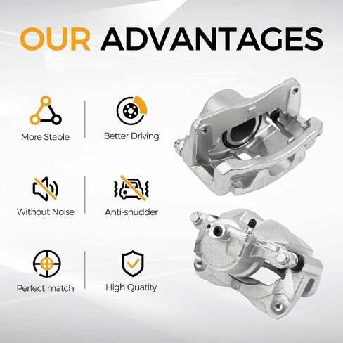 Parod 19B2714 19B2715 Front Brake Caliper Fit for 2005-2007 Toyota Avalon ، 2005-2006 Camry ، 2004-2010 Sienna ، 2004-2008 Solara ، Passenger & Drive in Saudi Arabia