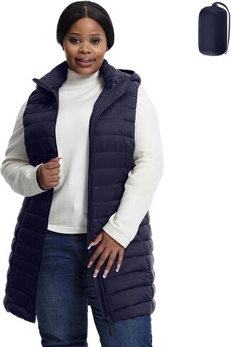 Plus Size Women Puffer Vest 1X-6X Lightweight Packable Quilted Puffy Vest (Exclusively for Plus Size) in Saudi Arabia