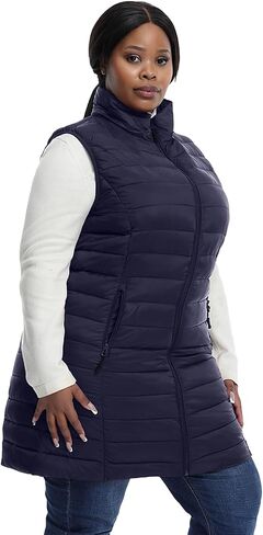 Plus Size Women Puffer Vest 1X-6X Lightweight Packable Quilted Puffy Vest (Exclusively for Plus Size) in Saudi Arabia