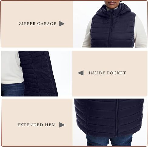 Plus Size Women Puffer Vest 1X-6X Lightweight Packable Quilted Puffy Vest (Exclusively for Plus Size) in Saudi Arabia