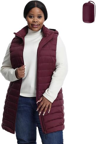 Plus Size Women Puffer Vest 1X-6X Lightweight Packable Quilted Puffy Vest (Exclusively for Plus Size) in Saudi Arabia