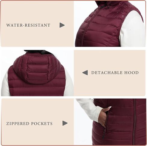 Plus Size Women Puffer Vest 1X-6X Lightweight Packable Quilted Puffy Vest (Exclusively for Plus Size) in Saudi Arabia