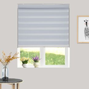Blackout Cordless Custom Zebra Roller Strens for Window ، ظلال شفافة للطبقة المزدوجة أو التحكم في ضوء الخصوص in Saudi Arabia