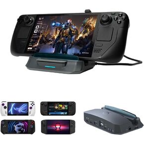 منصة AVerMedia Steam Deck مع HDMI 4K@60 هرتز، وشحن USB C، ونسخ الشاشة، والتقاط الفيديو لسطح البخار، وROG Ally، وLegion Go، وMSI Claw، وSwitch، وiPhone، وiPad - X'TRA GO GC515 in Kuwait