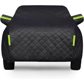 تغطية سيارة Hail Protector Cover Truck متوافقة مع Chevy Silverado 1500 (1998-2006) CAB SB الممتدة ، غطاء البرد الثخن في جميع الأحوال الجوية ، مقاومة للماء للرياح لالتقاط الشاحنة (أسود) in Saudi Arabia