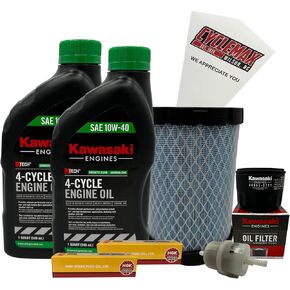 Tune Up Kit 10W-40 مع شمعات الإشعال متوافقة مع Kawasaki 99969-6569 متوافق مع FT651V FT691V FT730V in Kuwait