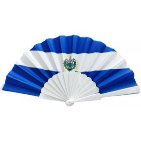 8 Inches Folding Fabric Hand Fans, Patriotic Country Flag Design for Independence Parade, Pride Party, Souvenir Gifts-12 Pack (Puerto Rico) in Saudi Arabia