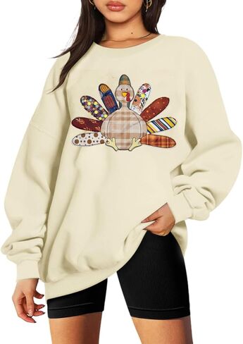 فريد الشكر البلوز المرأة تركيا التي شيرت: Gobble Til You Wobble قميص المتضخم الخريف الجرافيك البلوز الأعلى in Kuwait