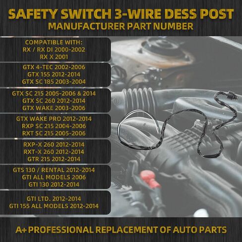 DASBECAN 278002325 جديد 3 سلك DESS POST STILLE STILLENCE متوافق مع SEADOO DESS POST Series Model GS GSI GTI GSX GTX XP SP SPX RX RXP RX Wake استبدال 27800277 278001734 278001589 27800095555555 in Saudi Arabia