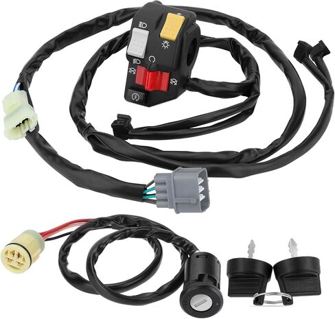 M MATI Handlebar & Key Switch لـ Honda Rancher 350 TRX350FM TRX350TM 2006 SHIFT 35200-HN5-N03 35200-HN5-N02 35100-HN5-670 in Saudi Arabia