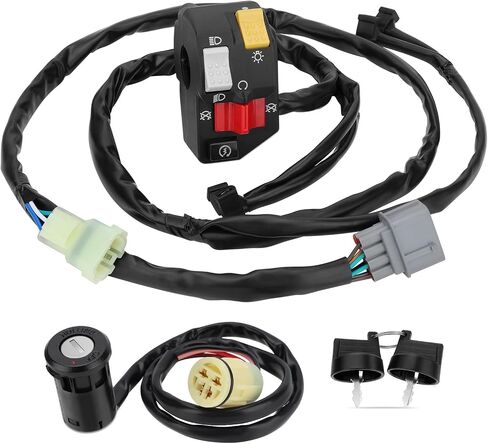 M MATI Handlebar & Key Switch لـ Honda Rancher 350 TRX350FM TRX350TM 2006 SHIFT 35200-HN5-N03 35200-HN5-N02 35100-HN5-670 in Saudi Arabia