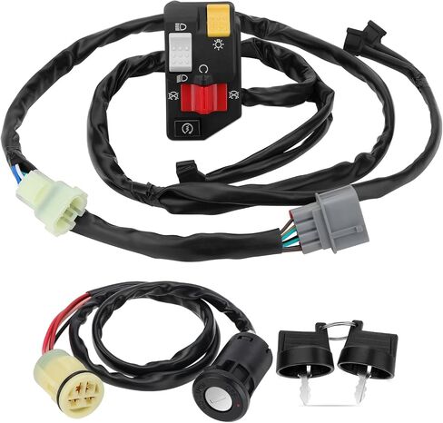M MATI Handlebar & Key Switch لـ Honda Rancher 350 TRX350FM TRX350TM 2006 SHIFT 35200-HN5-N03 35200-HN5-N02 35100-HN5-670 in Saudi Arabia
