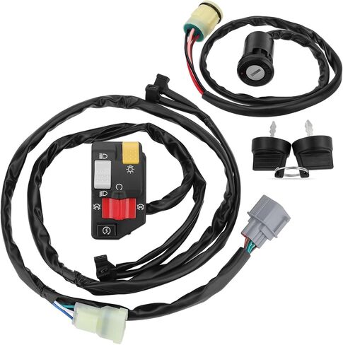 M MATI Handlebar & Key Switch لـ Honda Rancher 350 TRX350FM TRX350TM 2006 SHIFT 35200-HN5-N03 35200-HN5-N02 35100-HN5-670 in Saudi Arabia