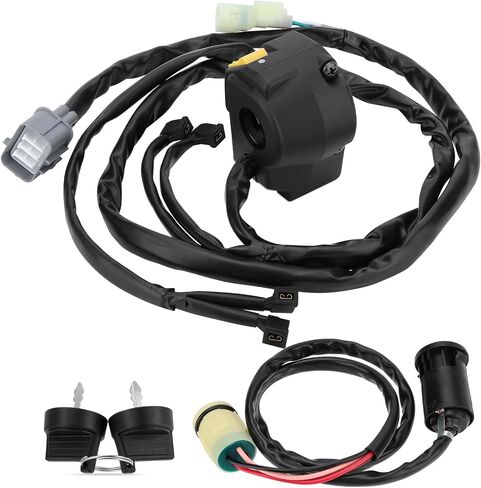 M MATI Handlebar & Key Switch لـ Honda Rancher 350 TRX350FM TRX350TM 2006 SHIFT 35200-HN5-N03 35200-HN5-N02 35100-HN5-670 in Saudi Arabia