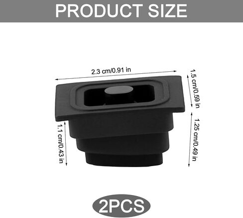 2pcs Car Exterior Door Handle Buckle Induction Button, Black Rubber Induction Button Cover Car Door Exterior Accessories Compatible with Hyundai Tucson 2015-2020 in Saudi Arabia