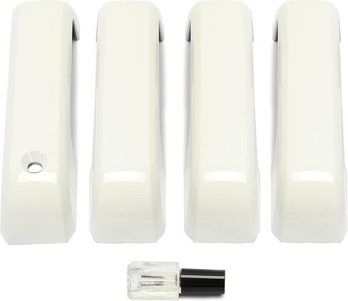 HECASA Door Handle Covers Trims Compatible with 2015-2020 Ford F150/ 2017-2022 F250 F350 F450 W/O Smart Keyhole Oxford White in Saudi Arabia