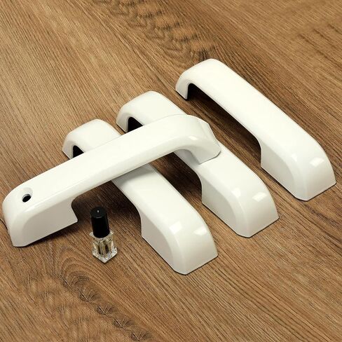 HECASA Door Handle Covers Trims Compatible with 2015-2020 Ford F150/ 2017-2022 F250 F350 F450 W/O Smart Keyhole Oxford White in Saudi Arabia