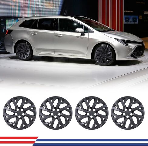 CPW 16 Inch Hubcaps تتناسب مع 2009-2025 Toyota Corolla ، Wheels Rim Cover بديل متوافق مع مجموعة Toyota Corolla 16 '' Steel ، ABS & PC Material Caps مجموعة من 4 (16 بوصة ، أسود غير لامع) in Kuwait