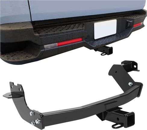 Kojem Class 3 Trailer Hitch متوافق مع 2022-2024 Hyundai Santa Cruz 2 "Trailer Hitch Receiver Towing 5000 رطل مسحوق المسحوق المطلي باللون الأسود in Saudi Arabia