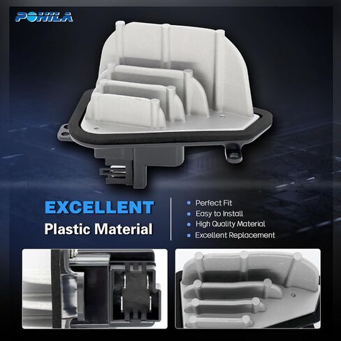 POHIAL HVAC Heater Front Blower Motor Resistor Compatible with Acura MDX 2001-2005, Honda Pilot 2003-2008, Replace# 79330S3VA01 3A1268 973541 RU351 20273 973-541 RU-351 JA1385 in Saudi Arabia