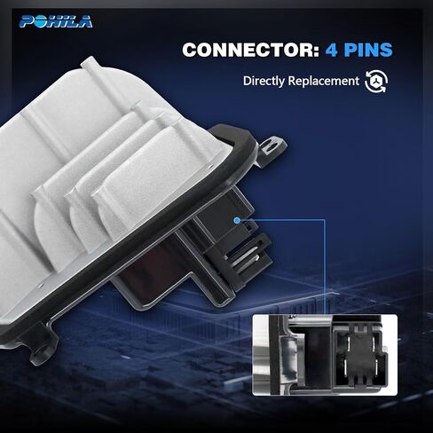 POHIAL HVAC Heater Front Blower Motor Resistor Compatible with Acura MDX 2001-2005, Honda Pilot 2003-2008, Replace# 79330S3VA01 3A1268 973541 RU351 20273 973-541 RU-351 JA1385 in Saudi Arabia