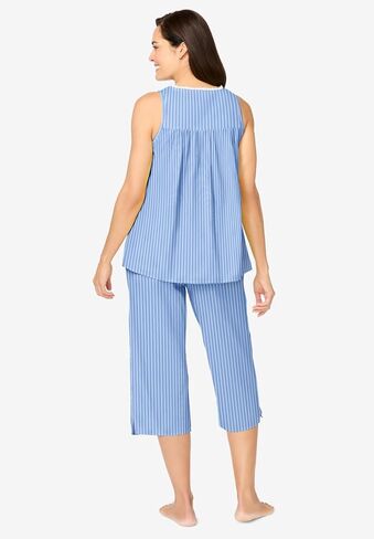Only Necessities Plus Size Sleeveless Pj Capri Set in Kuwait