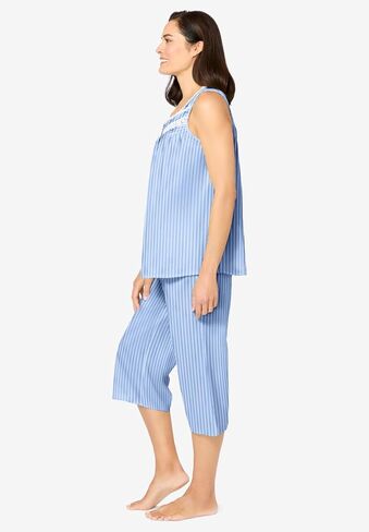 Only Necessities Plus Size Sleeveless Pj Capri Set in Kuwait