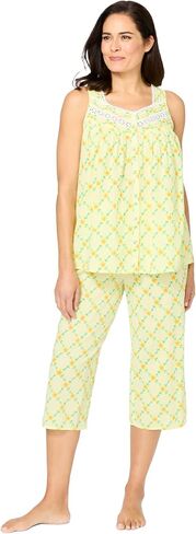 Only Necessities Plus Size Sleeveless Pj Capri Set in Kuwait