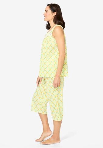 Only Necessities Plus Size Sleeveless Pj Capri Set in Kuwait