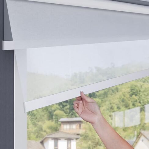 TIPIACE Tipiace Day and Night Dual Layers Motorized Roller Blinds Shades Rechargeable Motor Suitable for Home, Office, Hotel Windows (White+Beige Yellow 8018) in Kuwait