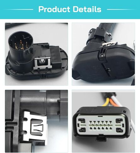 Hiedra Trailer Tow Tow Hitch Wiring Connector Harness for 2009-2014 Ford F-150 ، Tomatic Transmissions ، بدون مستشعرات قرب عكسية ، استبدل 9L3Z-15A416-A in Kuwait
